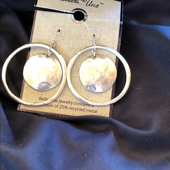 Silver Hoop Earrings - Picture 4 of 4
